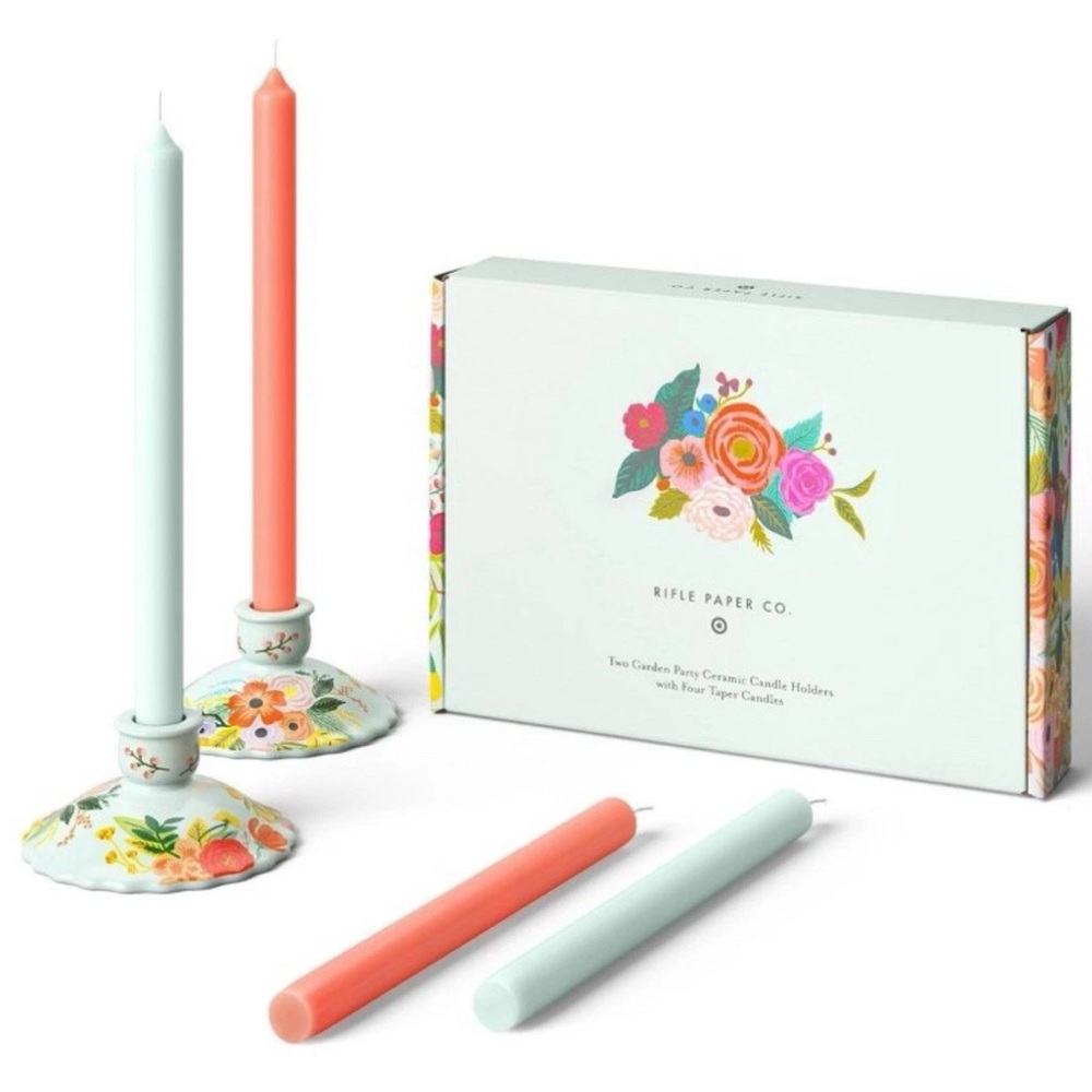 Rifle Paper Co. x Target Garden Party Candles with Candlestick Holders